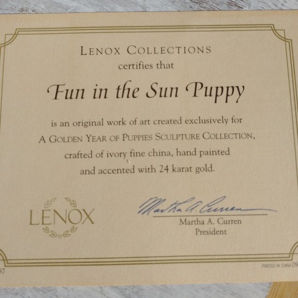 Lenox Fun in the Sun Puppy - Picture 8 of 9